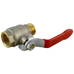 Vanne à boisseau sphérique 1/2'' M/F PN 25 2 voies