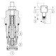 Hydraulic pressure relief valve 200l/mn VSPX 12A 35 (140-420 bar)/IM#82126/041308035735000/R930000361