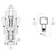 Hydraulic pressure relief valve 300l/mn (140-420 bar)/IM#82127/041211032735000/R930001027