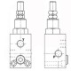 Hydraulic pressure relief valve 90l/mn VMP34/250 (50-250 bar)/IM#82131/10L00C023R05T/V0720/250