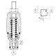 Hydraulic pressure relief valve 50l/mn VSBN 10A 10 (35-140 bar)/IM#82163/041155048510000/R930058261