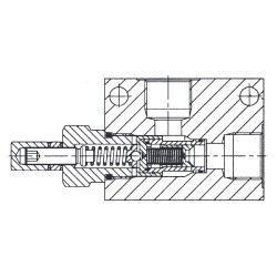 Limiteur de pression hydraulique 150l/mn VSPC 150 34 (50 bar)/IM#82180/051105030405000/R930001217